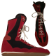 Athlete-X Boxing Boots Leather *Red/Black Mesh